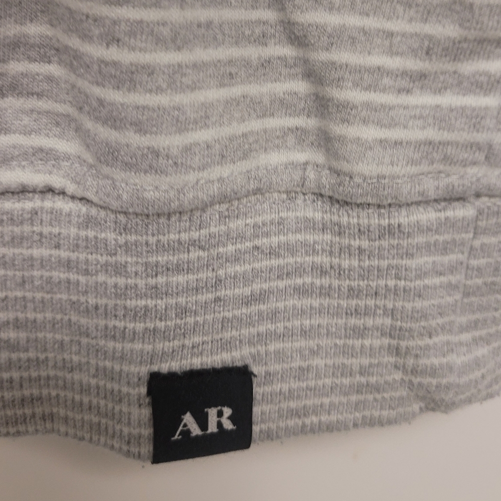 American Republic Light Gray Striped Hoodie Large - Picture 4 of 6